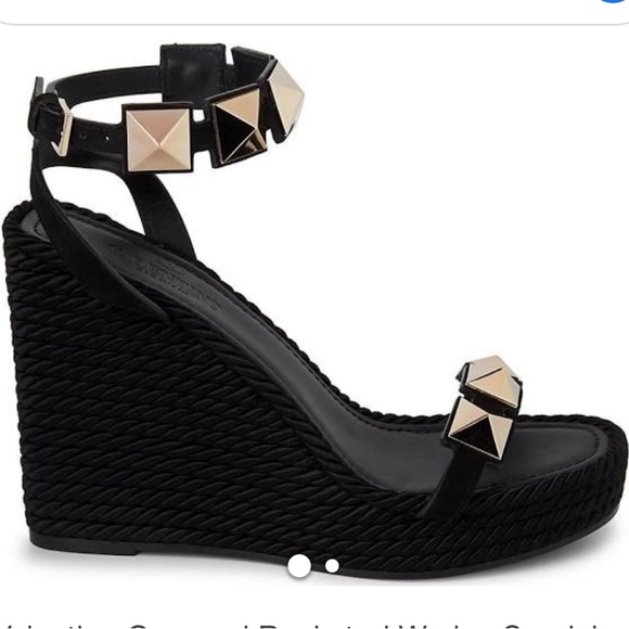 Valentino Garavani Black Macro Stud Espadrilles - Picture 13 of 13